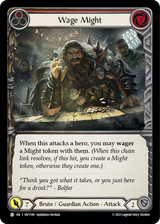 Wage Might (Red) - Flesh and Blood TCG - MoxLand