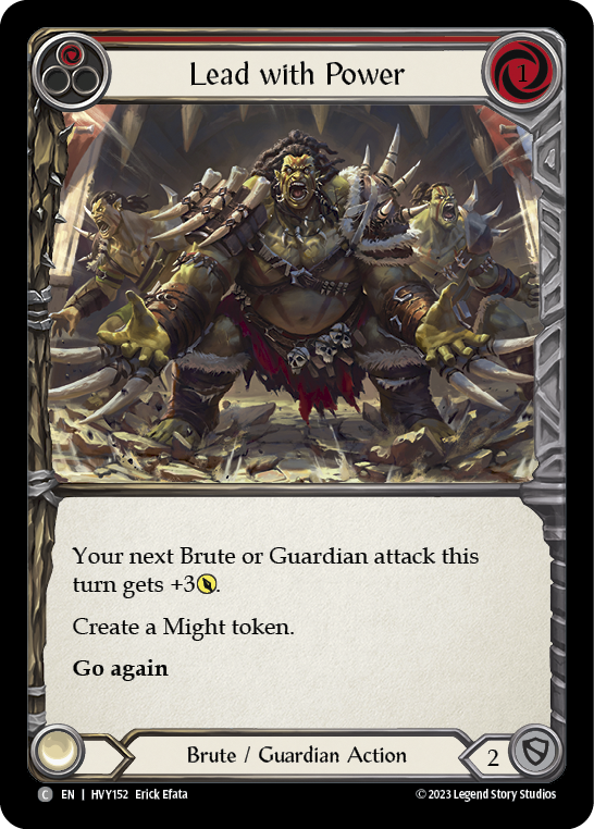 Lead with Power (Red) - Flesh and Blood TCG - MoxLand