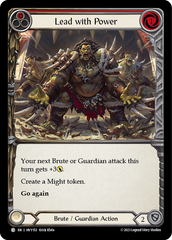 Lead with Power (Red) - Flesh and Blood TCG - MoxLand