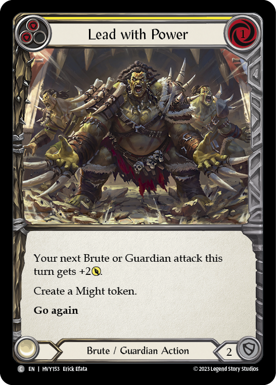 Lead with Power (Yellow) - Flesh and Blood TCG - MoxLand