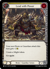 Lead with Power (Yellow) - Flesh and Blood TCG - MoxLand