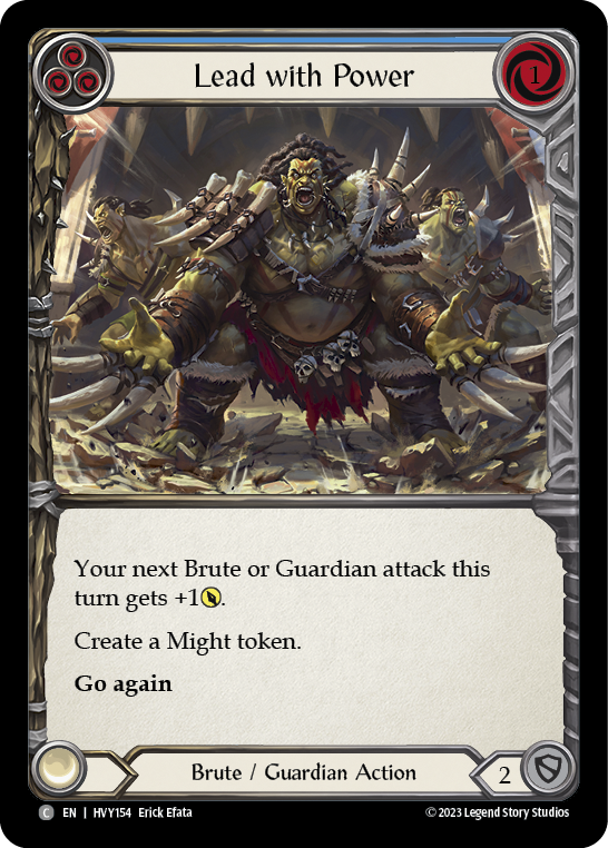 Lead with Power (Blue) - Flesh and Blood TCG - MoxLand