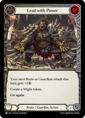 Lead with Power (Blue) - Flesh and Blood TCG - MoxLand