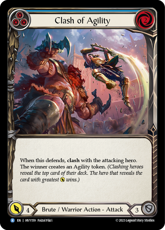 Clash of Agility (Blue) - Flesh and Blood TCG - MoxLand