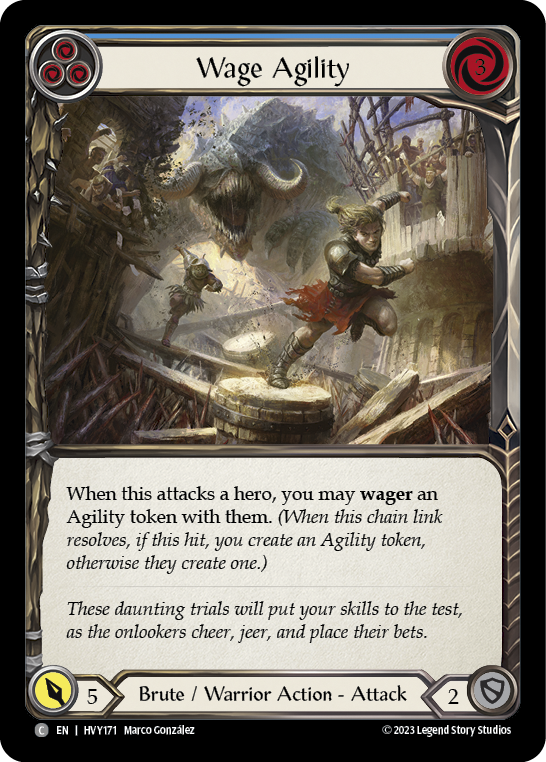 Wage Agility (Blue) - Flesh and Blood TCG - MoxLand