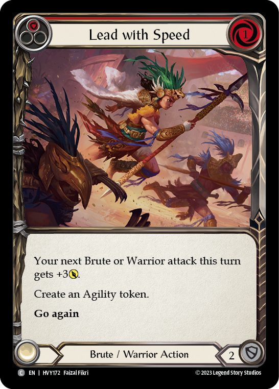 Lead with Speed (Red) - Flesh and Blood TCG - MoxLand