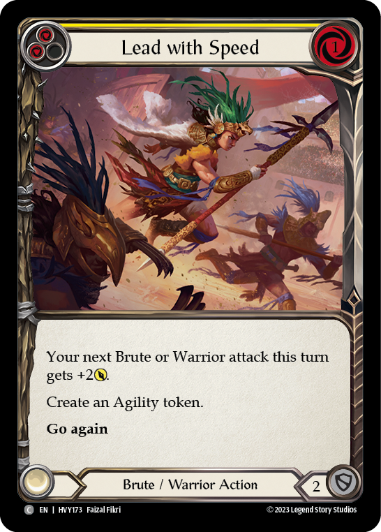 Lead with Speed (Yellow) - Flesh and Blood TCG - MoxLand