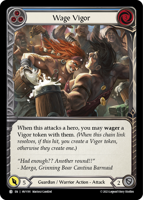 Wage Vigor (Blue) - Flesh and Blood TCG - MoxLand