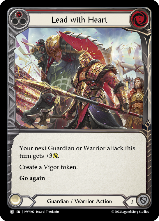 Lead with Heart (Red) - Flesh and Blood TCG - MoxLand