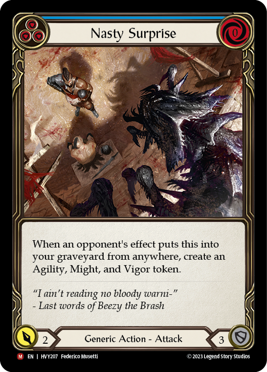 Nasty Surprise (Blue) - Flesh and Blood TCG - MoxLand