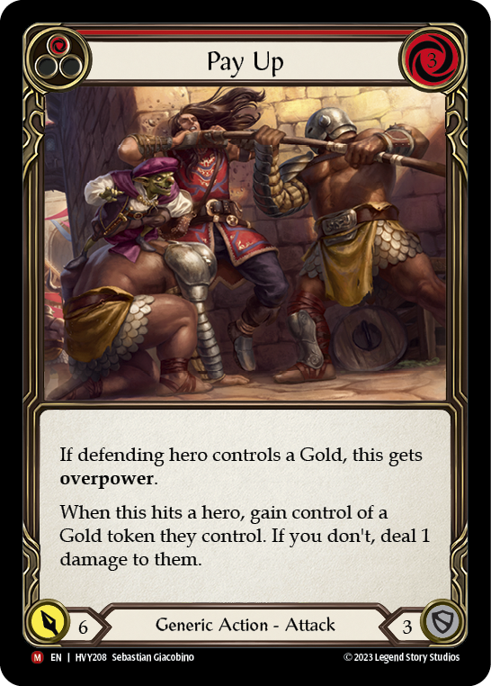 Pay Up (Red) - Flesh and Blood TCG - MoxLand