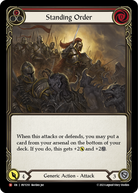 Standing Order (Red) - Flesh and Blood TCG - MoxLand