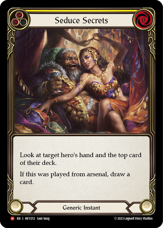 Seduce Secrets (Yellow) - Flesh and Blood TCG - MoxLand