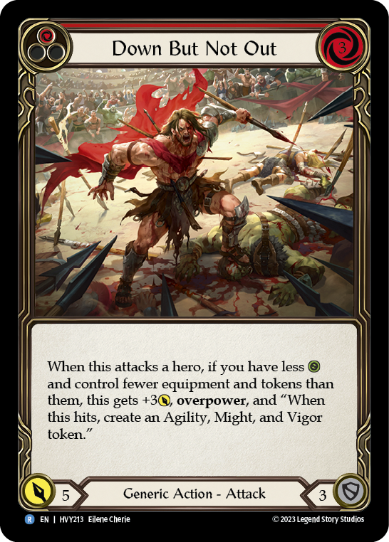 Down But Not Out (Red) - Flesh and Blood TCG - MoxLand
