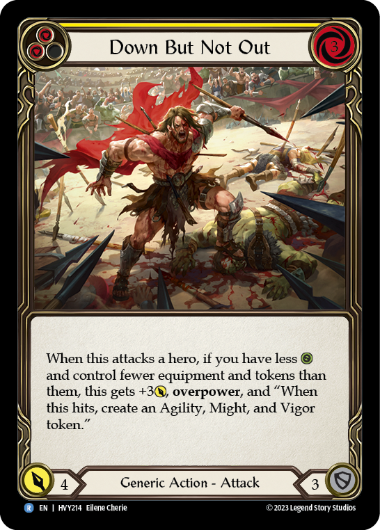 Down But Not Out (Yellow) - Flesh and Blood TCG - MoxLand