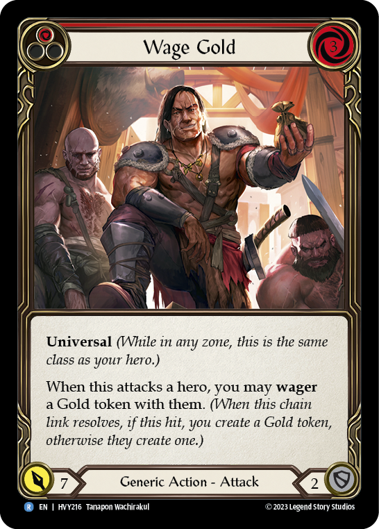 Wage Gold (Red) - Flesh and Blood TCG - MoxLand