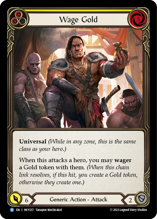 Wage Gold (Yellow) - Flesh and Blood TCG - MoxLand