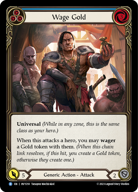 Wage Gold (Blue) - Flesh and Blood TCG - MoxLand