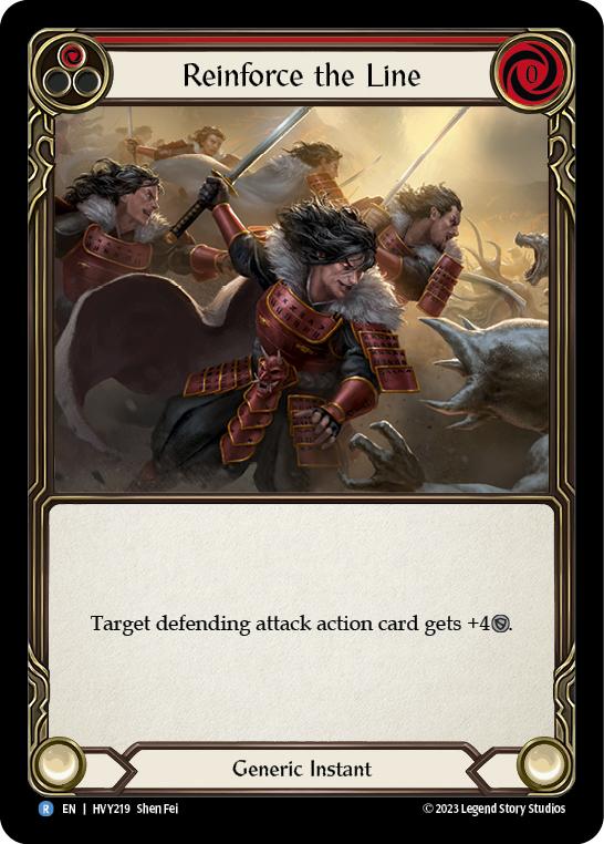 Reinforce the Line (Red) - Flesh and Blood TCG - MoxLand
