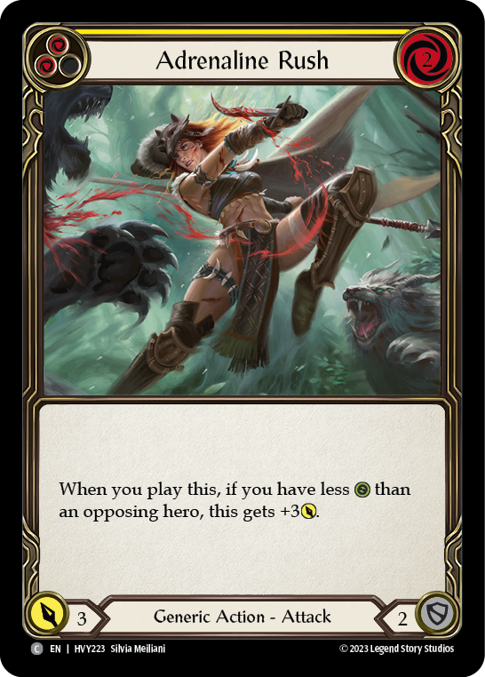 Adrenaline Rush (Yellow) - Flesh and Blood TCG - MoxLand