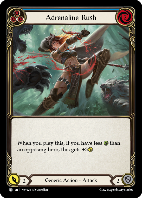 Adrenaline Rush (Blue) - Flesh and Blood TCG - MoxLand