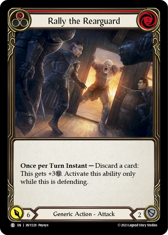 Rally the Rearguard (Red) - Flesh and Blood TCG - MoxLand