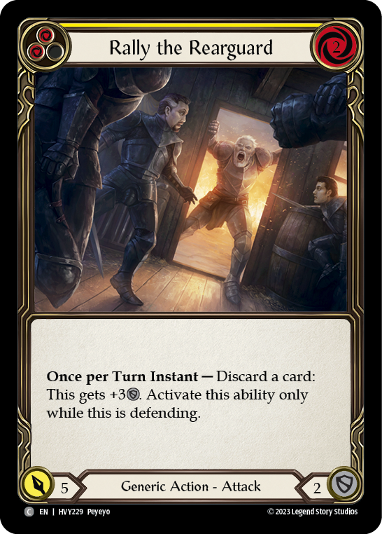 Rally the Rearguard (Yellow) - Flesh and Blood TCG - MoxLand