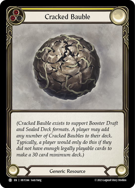 Cracked Bauble (Yellow) - Flesh and Blood TCG - MoxLand