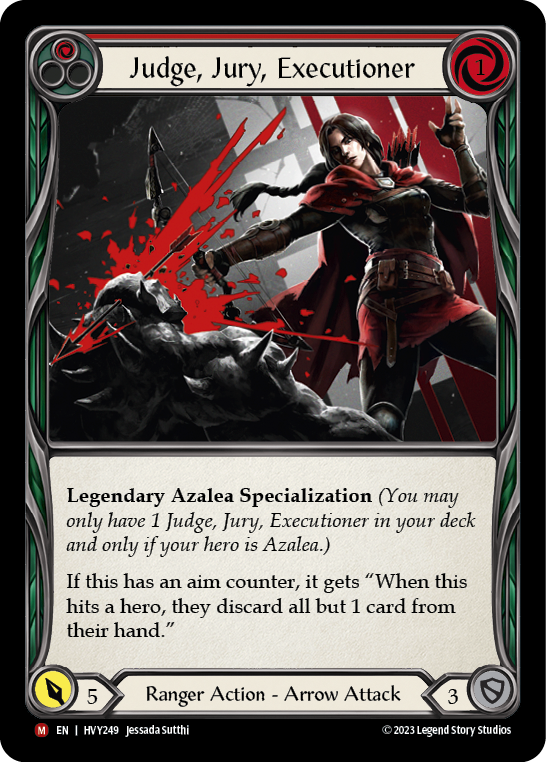 Judge, Jury, Executioner (Red) - Flesh and Blood TCG - MoxLand