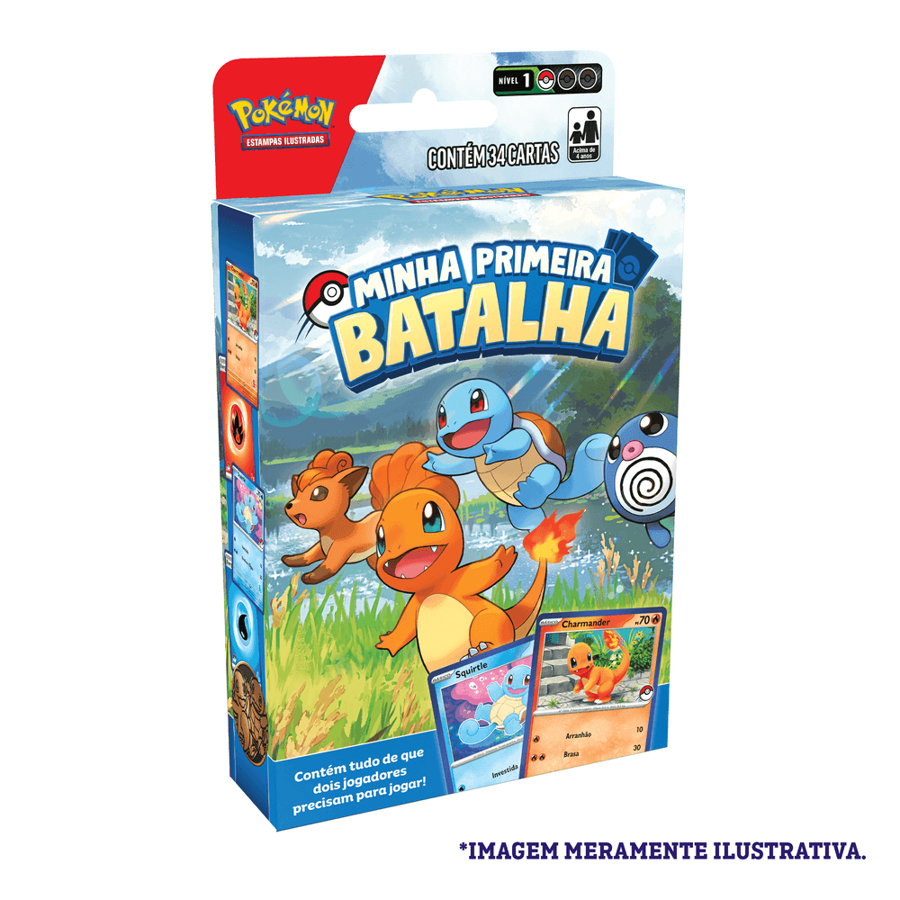 Deck - Minha Primeira Batalha Charmander e Squirtle - Pokémon TCG - MoxLand