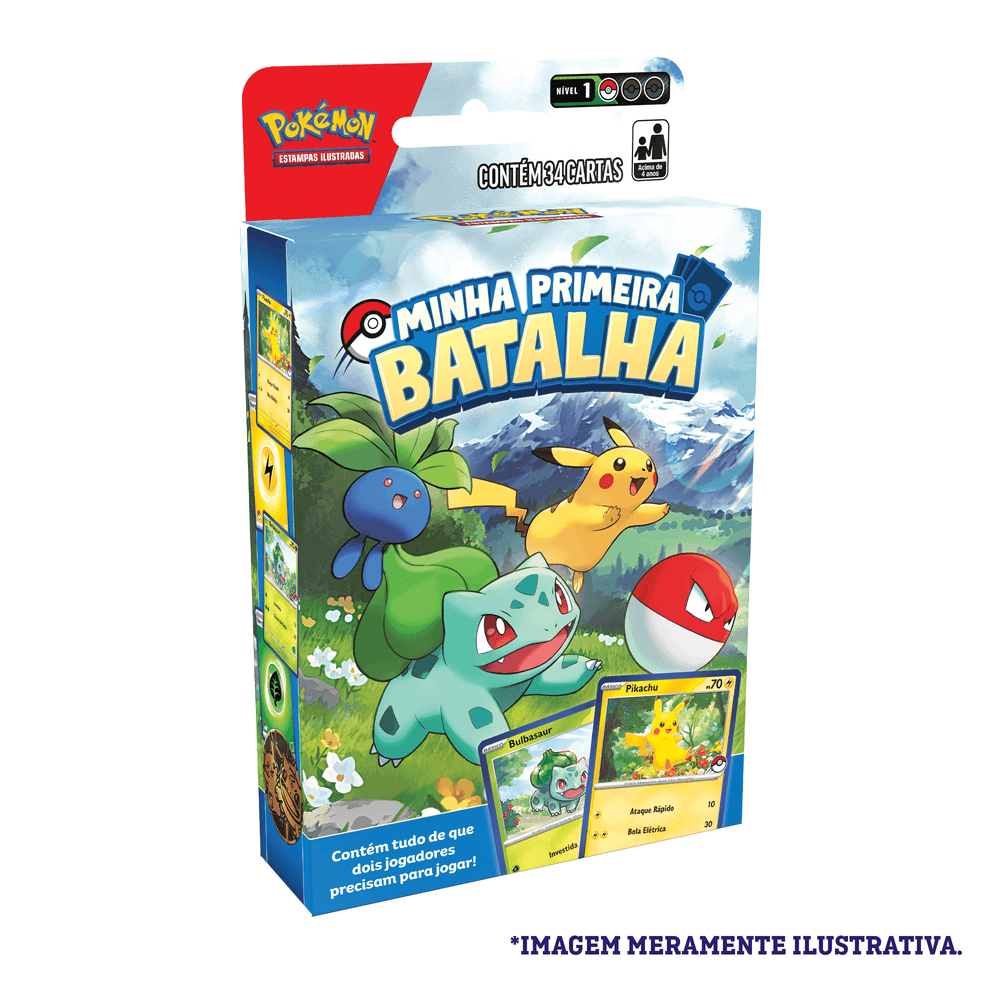 Deck - Minha Primeira Batalha Pikachu e Bulbassaur - Pokémon TCG - MoxLand