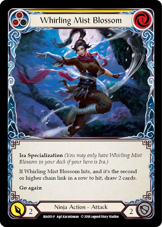 Whirling Mist Blossom (Yellow) - Flesh and Blood TCG - MoxLand