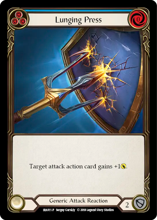 Lunging Press (Blue) - Flesh and Blood TCG - MoxLand