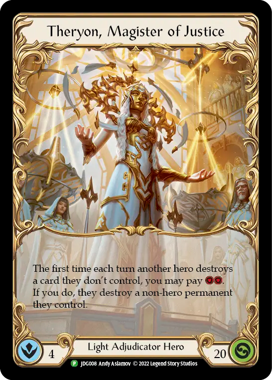 Theryon, Magister of Justice - Flesh and Blood TCG - MoxLand