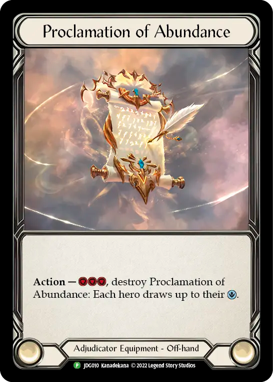 Proclamation of Abundance - Flesh and Blood TCG - MoxLand