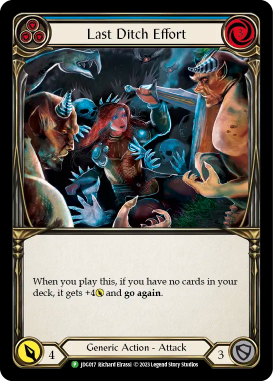 Last Ditch Effort (Blue) - Flesh and Blood TCG - MoxLand