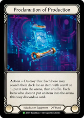 Proclamation of Production - Flesh and Blood TCG - MoxLand