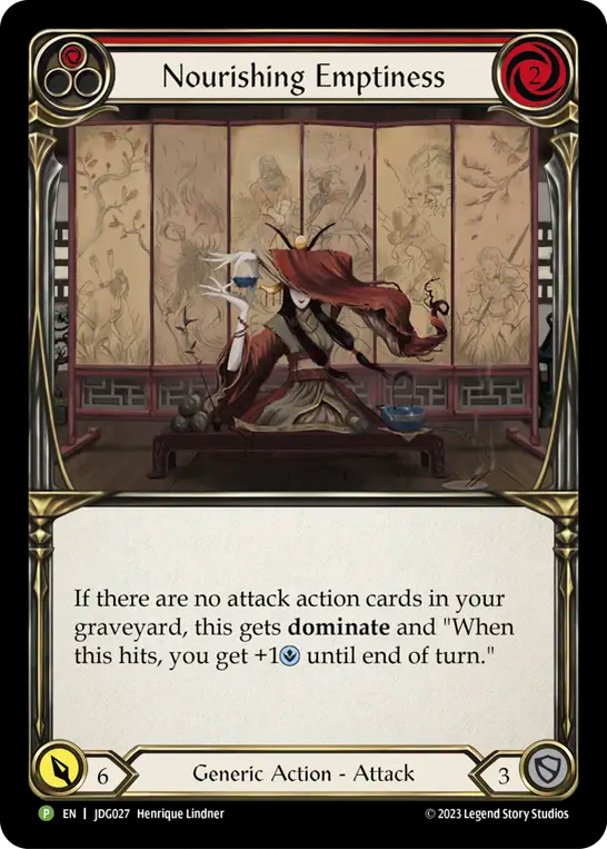 Nourishing Emptiness (Red) - Flesh and Blood TCG - MoxLand