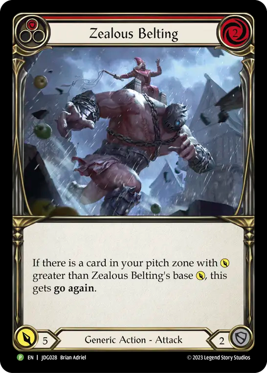 Zealous Belting (Red) - Flesh and Blood TCG - MoxLand
