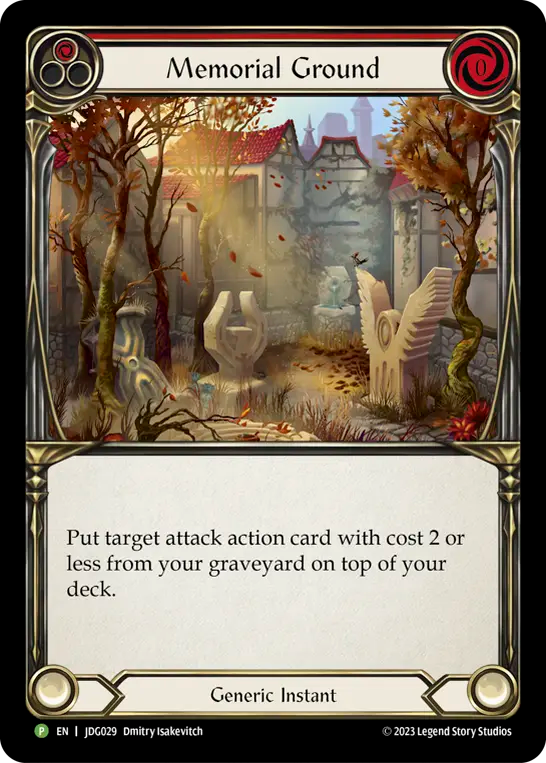 Memorial Ground (Red) - Flesh and Blood TCG - MoxLand