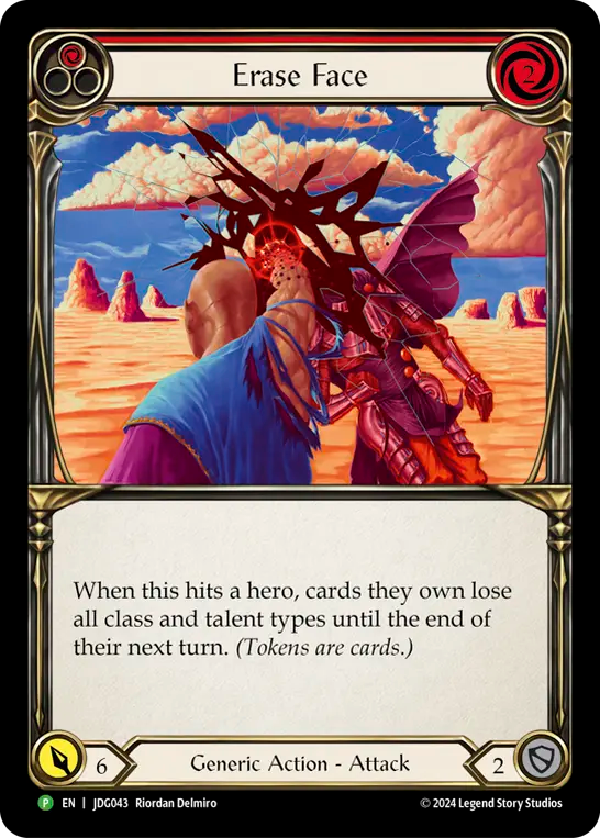 Erase Face (Red) - Flesh and Blood TCG - MoxLand