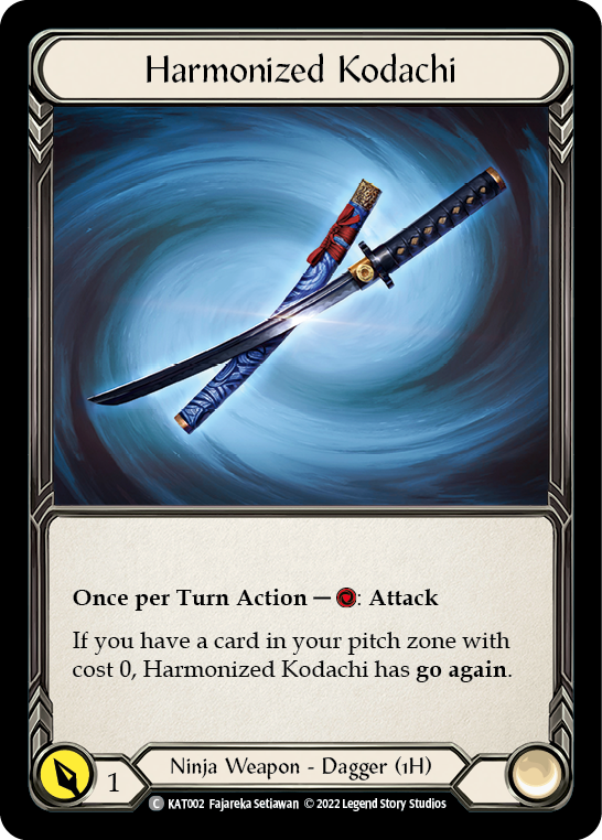 Harmonized Kodachi - Flesh and Blood TCG - MoxLand