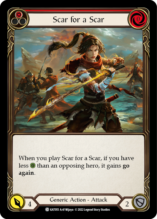 Scar for a Scar (Red) - Flesh and Blood TCG - MoxLand