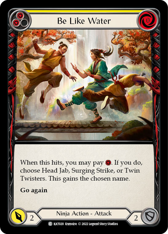 Be Like Water (Yellow) - Flesh and Blood TCG - MoxLand