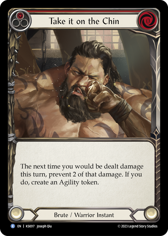Take it on the Chin (Red) - Flesh and Blood TCG - MoxLand