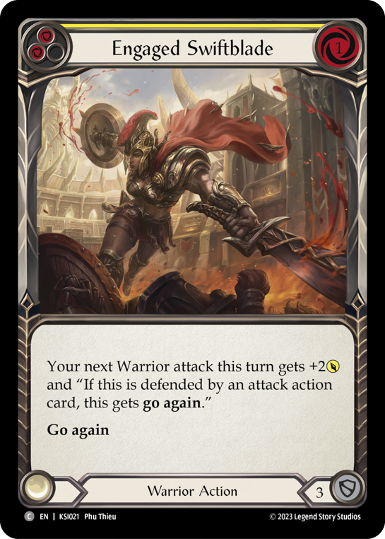 Engaged Swiftblade (Yellow) - Flesh and Blood TCG - MoxLand
