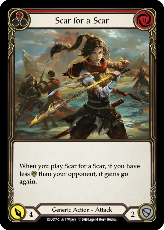 Scar for a Scar (Red) - Flesh and Blood TCG - MoxLand