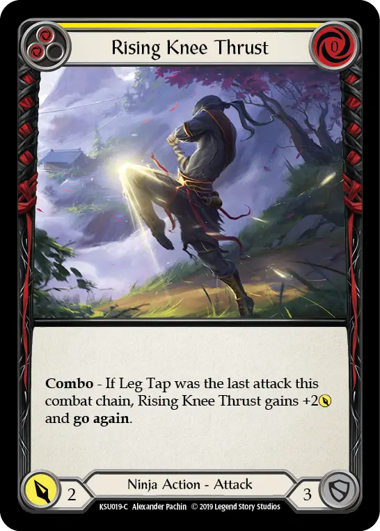 Rising Knee Thrust (Yellow) - Flesh and Blood TCG - MoxLand