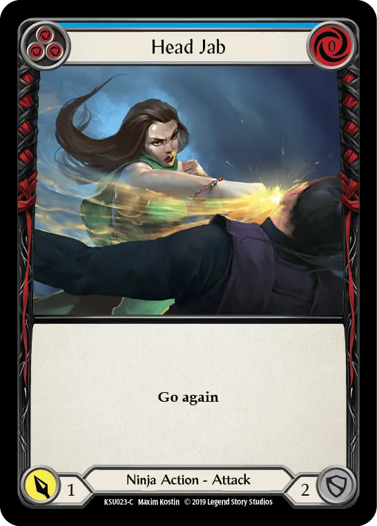 Head Jab (Blue) - Flesh and Blood TCG - MoxLand