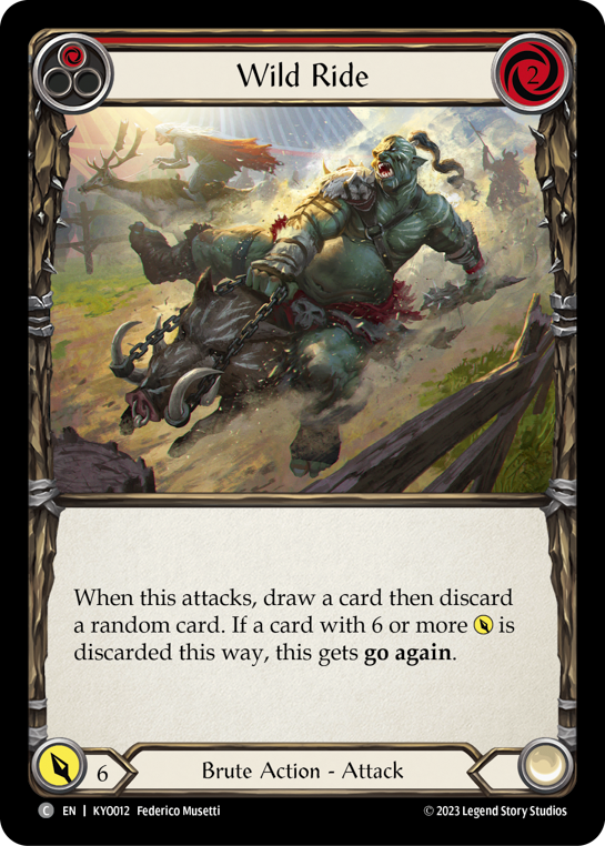 Wild Ride (Red) - Flesh and Blood TCG - MoxLand